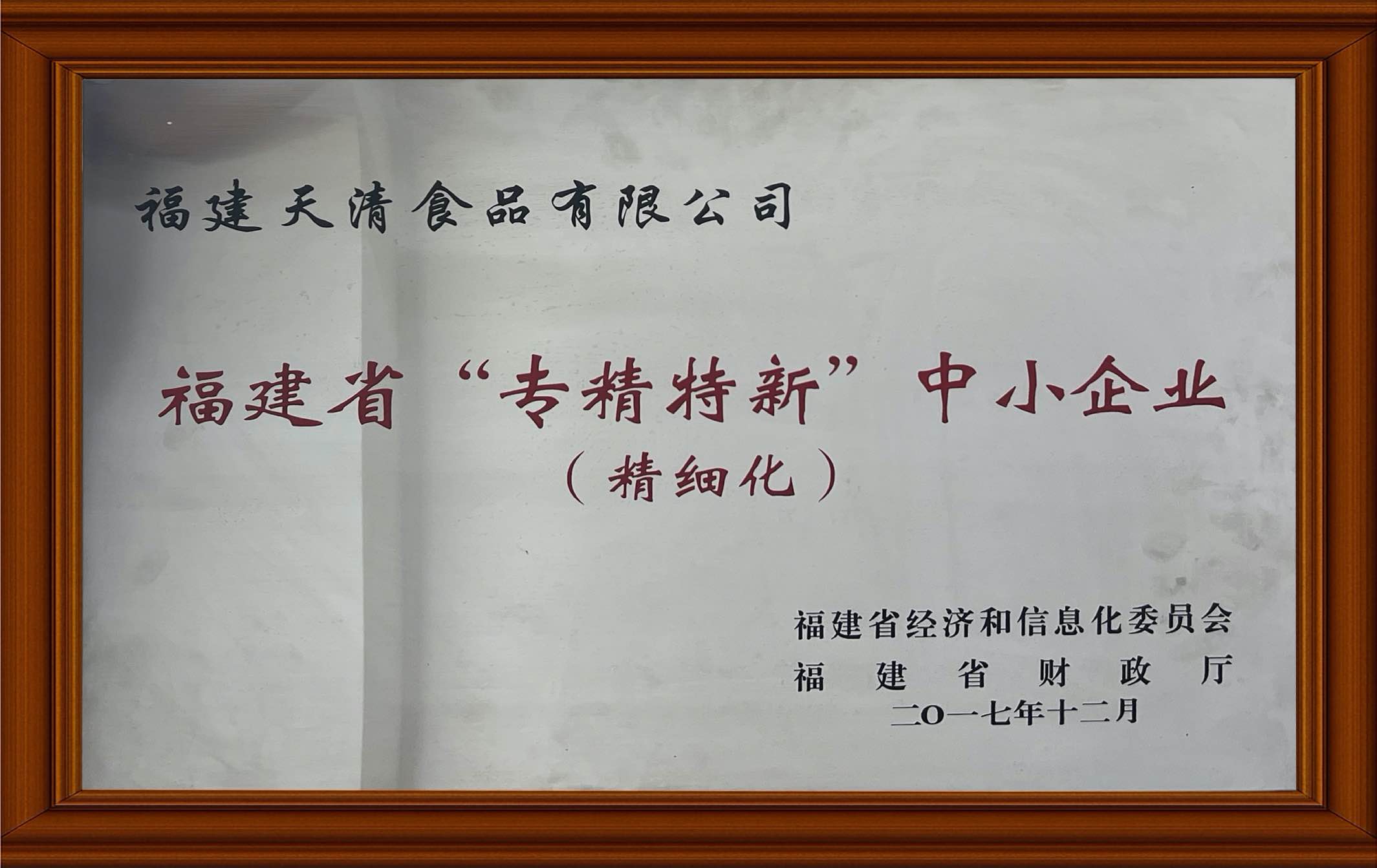 福建省专精特新中小企业