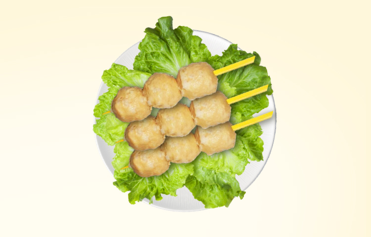 脆骨肉丸串
